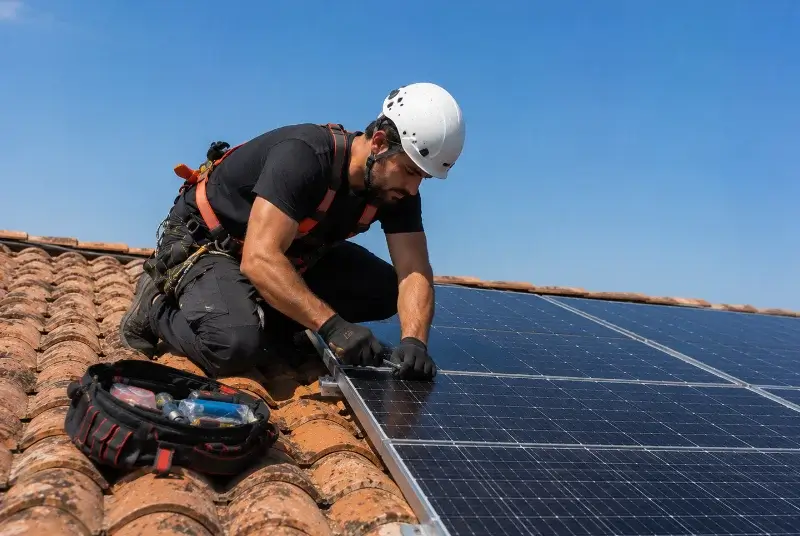 Maintenance et monitoring de panneaux solaires à Laluque
